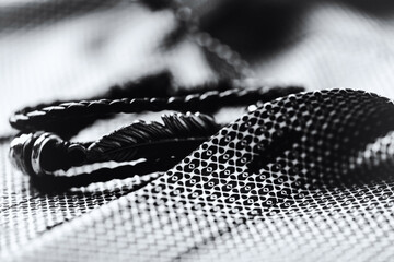 Close up of Men's shirt. Copy space.