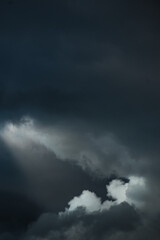 Thunderclouds in the sky before a storm