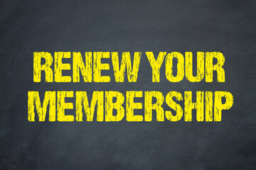 Renew your Membership