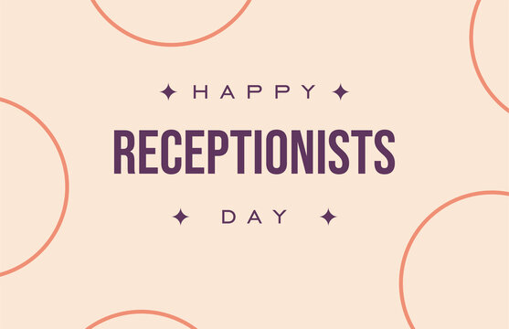 Happy National Receptionists Day, Receptionis Day. Holiday concept. Template for background, banner, card, poster, t-shirt with text inscription