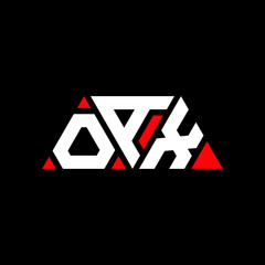 OAX triangle letter logo design with triangle shape. OAX triangle logo design monogOAm. OAX triangle vector logo template with red color. OAX triangular logo Simple, Elegant, and Luxurious Logo...