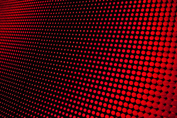 LED screen. dotted bright colored LED smd screen - close up background. Abstract Led wall with graduated focus