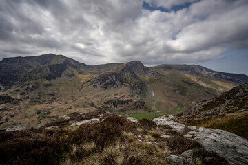 Fototapeta premium Ogwen valley area of Snowdonia National Park in North Wales