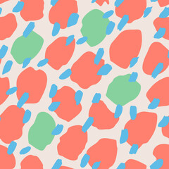 Big hand drawn dots, blobs, spots, blots, circle, brush strokes texture background