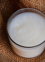 South African drink of fermented maize or pap called Mageu