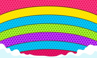 Comic cartoon colorful background design