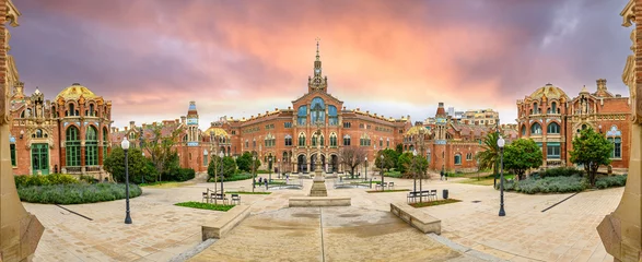  Hospital de la Santa Creu i Sant Pau complex, the world's largest Art Nouveau Site in Barcelona, Spain  © mitzo_bs