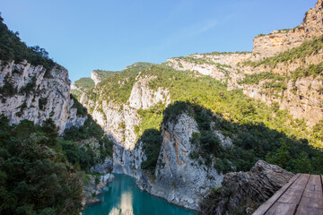Summer landscape in Congost De Montrebei, Montsec, Spain