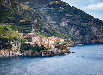 Obraz premium Corniglia, Cinque Terre, Liguria, Italy