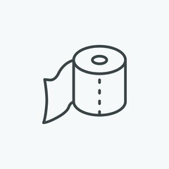 Toilet paper vector icon. Isolated hygiene icon vector design. Designed for web and app design interfaces.