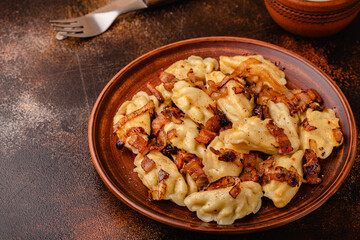 Dumplings, filled with mashed potatoes.