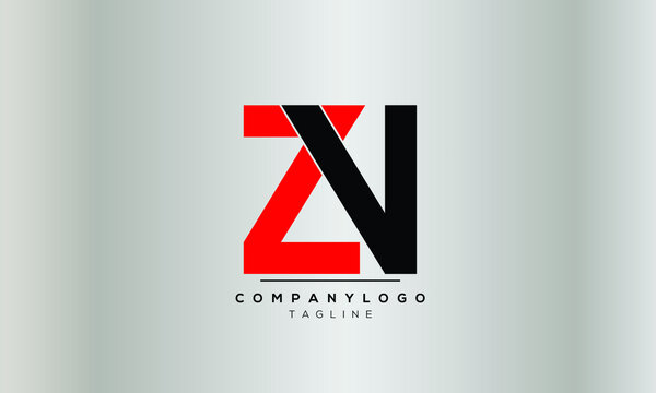  Alphabet letters Initials logo ZV