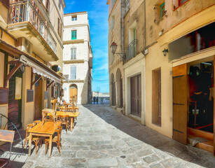 Obraz premium Amazing view of old town Bonifacio.