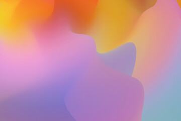 Fluid flow background 3d rendering. Abstract liquid wave texture. Colorful soft gradient surface. Ultra purple blurred wallpaper