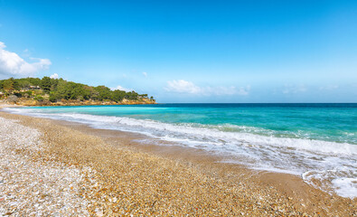 Unbelievable seascape of Guidaloca Beach near Castellammare del Golfo.