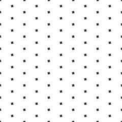 Square seamless background pattern from black puzzle symbols. The pattern is evenly filled. Vector illustration on white background