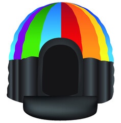 Disco dome inflatable bouncy castle