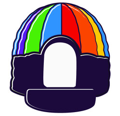 Disco dome inflatable bouncy castle