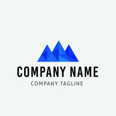 Mountain vector logo design template