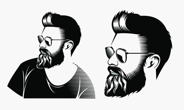 facial hair clipart