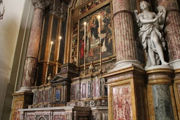 Fotobehang baroque church (st dominic) in palermo in sicily (italy) © frdric