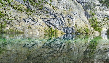  reflections on the water surface, Obersee