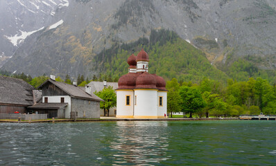 Church on the lake , Konigsee