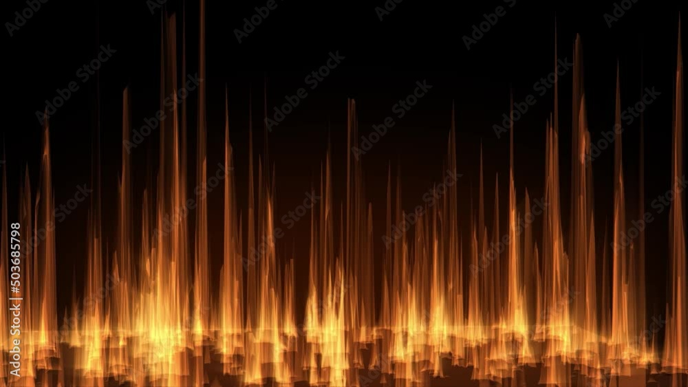 Wall mural abstract fantasy background energy wave spiky shiny form turning loop