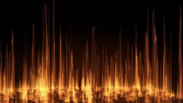 Abstract  fantasy background energy wave spiky shiny form turning loop