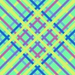 Seamless pattern. Color pattern in a cage for fabric. Simple seamless design with a checkered pattern for decorating wallpaper, wrapping paper, fabric, background, etc. Background wallpaper, textiles,