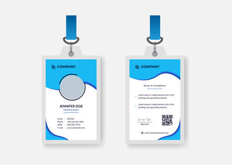 Modern Corporate Business ID card Design Template