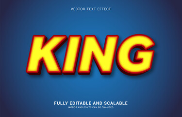 editable text effect, King style