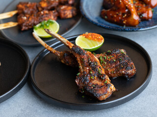 Traditional lamb chops come from the rib