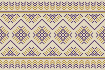 Carpet ethnic pattern art. Ikat ethnic seamless pattern in tribal. Design for background, wallpaper, vector illustration, fabric, clothing, carpet, textile, batik, embroidery.