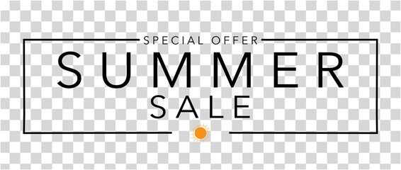 Summer Sale Logo - obrazy, fototapety, plakaty