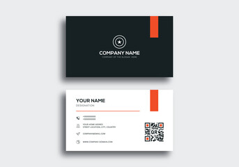 Business card design template, Clean professional business card template, visiting card, business card template.