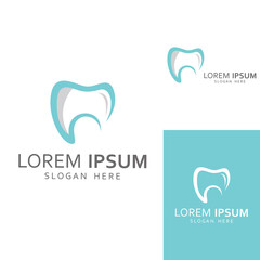 Dental logo, logo for dental health, and logo for dental care. Using a template illustration vector design concept