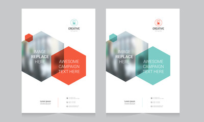 Cover design for annual report and business catalog, magazine, flyer or booklet. Brochure template layout. A4 cover vector EPS-10