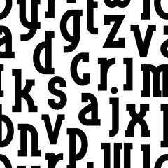 seamless pattern with letters	