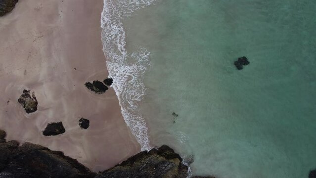 Sango sands beach by drone