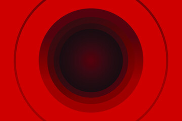 gradient circle out from the center on a red background, vector illustration