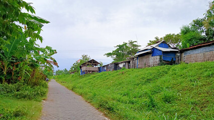 Fototapeta na wymiar village in the countryside