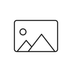 Gallery icon. High quality black vector illustration..