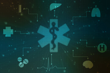 Medical and Health care concept background, Medical Science, Biotechnology concept background