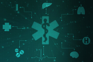 Medical and Health care concept background, Medical Science, Biotechnology concept background