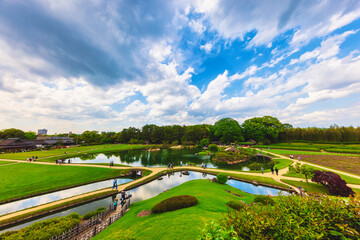 岡山後楽園 唯心山からの眺望(岡山県岡山市北区)