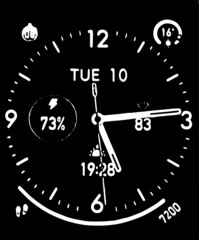 Fototapeta premium new year clock