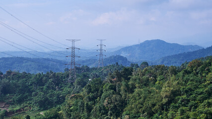 Obraz premium Beautiful view of the hills on a sunny morning