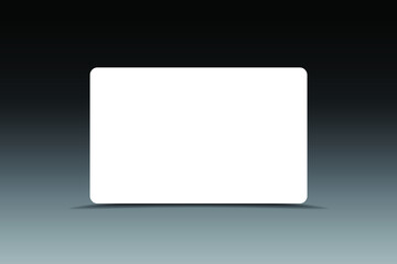 Mockup membership card. Template for presentation of their design. vector illustration.