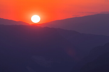 Fototapeta premium Mountains silhouette